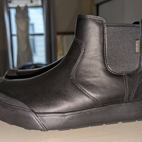 Black Keen Women's Elena Chelsea Leather Boot - Waterproof - Black - Size 8.5 - Picture 3 of 6